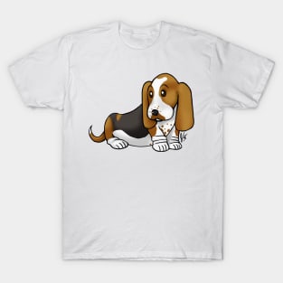 Dog - Basset Hound - Brown and Black T-Shirt